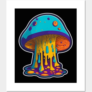 magic ufo mushroom Posters and Art